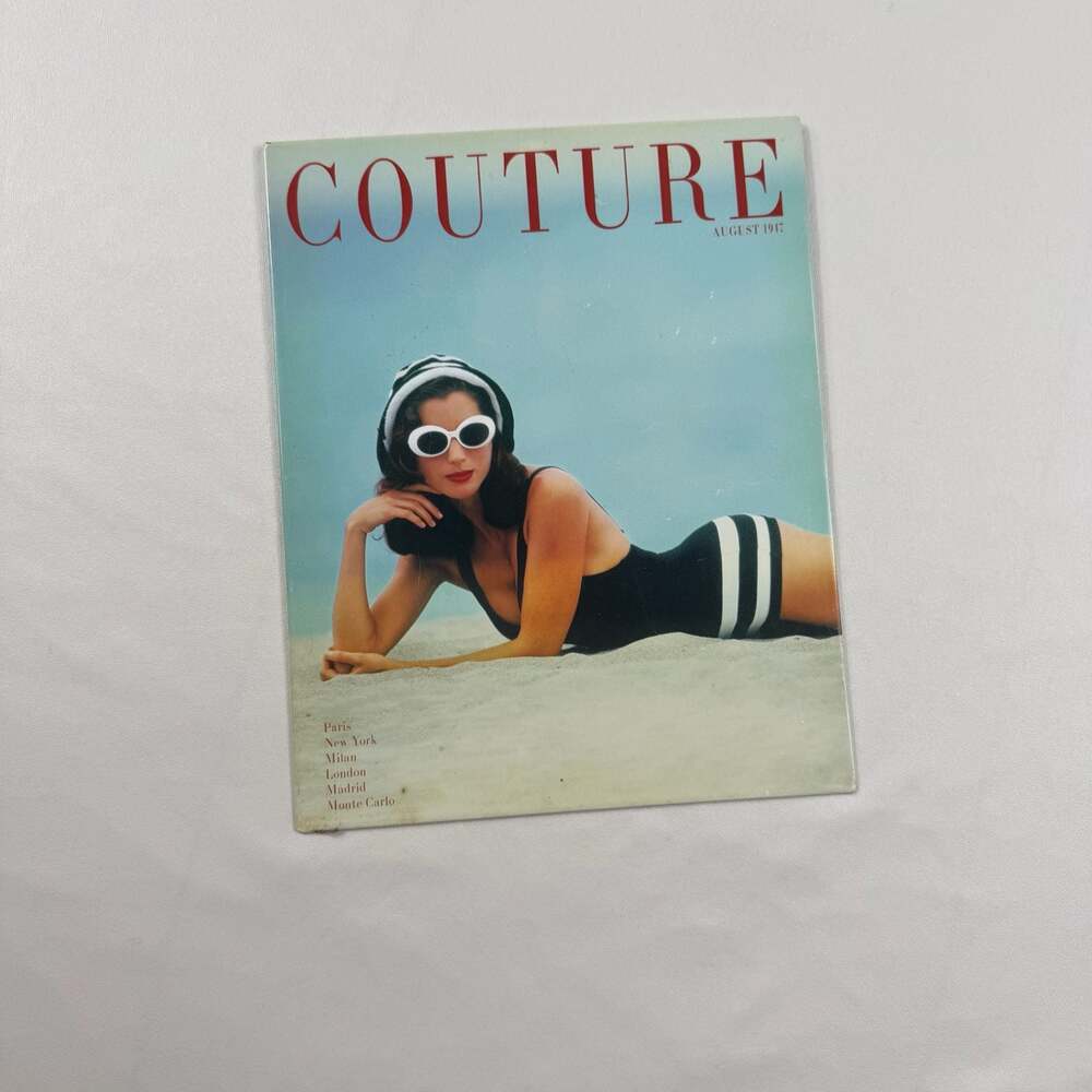 Fairchild Paris 'Couture' August 1947 Magazine Cover Wall Art Print